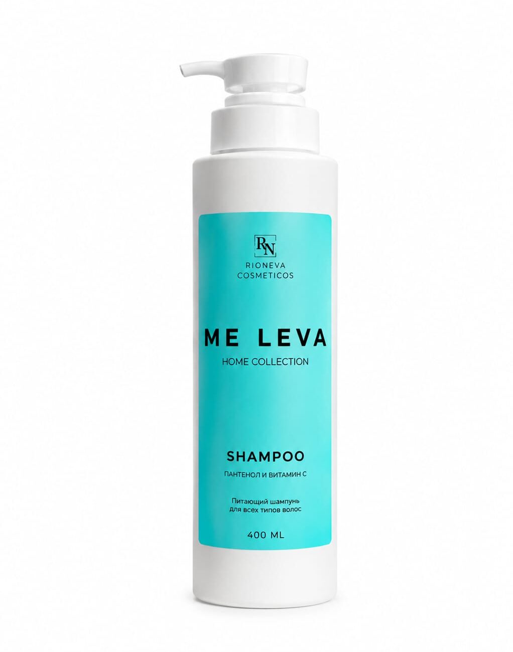 ME LEVA home collection Шампунь (Shampoo) питающий для всех типов волос ПАНТЕНОЛ и ВИТАМИН C 400ml